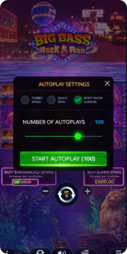Auto play bet selection